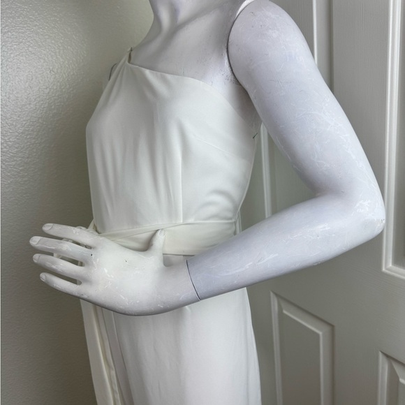 PETAL&PUP LEYTON JUMPSUIT - WHITE Elegant White Wide-Leg Pants Size 12.  #336 - Picture 8 of 15